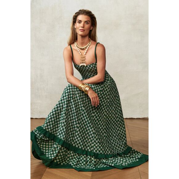 De Castro Green Checkmate Dress size S - Picture 7 of 7